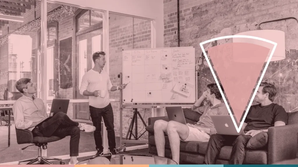 Illustration : marketing et processus de vente, équipes marketing et commerciales qui travaillent ensemble